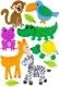 SET FIGURAS GOMA EVA ADHESIVAS 3D ANIMALES SELVA GRAFOPLAS 68048110 | 8413623805549 | Librería Castillón - Comprar libros online Aragón, Barbastro