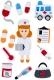 SET FIGURAS GOMA EVA ADHESIVAS 3D ENFERMERA GRAFOPLAS 68048201 | 8413623805471 | Librería Castillón - Comprar libros online Aragón, Barbastro