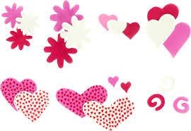 85  FIGURAS GOMA EVA ADHESIVAS CORAZONES Y FLORES 68048401 | 8413623805617 | Librería Castillón - Comprar libros online Aragón, Barbastro