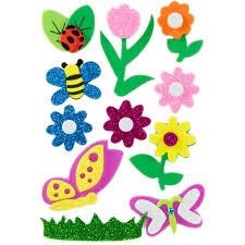 SET FIGURAS GOMA EVA 3D PURPURINA FLORES+INSECTOS GRAFOPLAS 68048300 | 8413623805587 | Librería Castillón - Comprar libros online Aragón, Barbastro