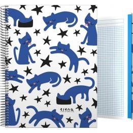 CUADERNO ESPIRAL A7 CUADRÍCULA ELENA CORREDOIRA 2017 GATOS 16511907 | 8413623663170 | Librería Castillón - Comprar libros online Aragón, Barbastro