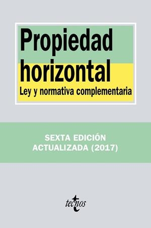 Propiedad horizontal | 9788430971459 | Editorial Tecnos | Librería Castillón - Comprar libros online Aragón, Barbastro
