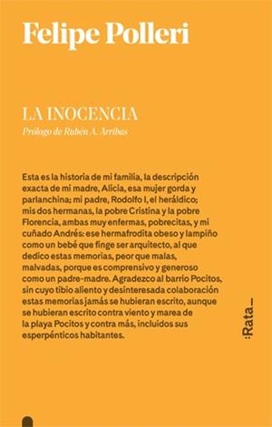 La inocencia | 9788416738236 | Felipe Polleri | Librería Castillón - Comprar libros online Aragón, Barbastro