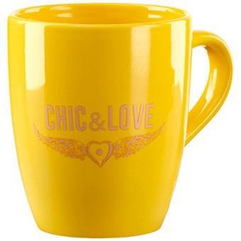 TAZA AMARILLA CHIC & LOVE  16746 | 8422593167465 | Librería Castillón - Comprar libros online Aragón, Barbastro