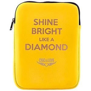 FUNDA NEOPRENO ORDENADOR Ó TABLET AMARILLA CHIC & LOVE 9.7" 16756 | 8422593167564 | Librería Castillón - Comprar libros online Aragón, Barbastro