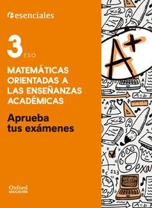 Aprueba Matemáticas Académicas 3.º ESO. Cuaderno del Alumno. | 9780190508890 | VV.AA. | Librería Castillón - Comprar libros online Aragón, Barbastro