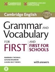 Grammar and Vocabulary for First and First for Schools Book with Answers and Aud | 9781107481060 | Thomas,Barbara; Hashemi,Louise; Matthews,Laura | Librería Castillón - Comprar libros online Aragón, Barbastro