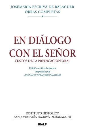 En diálogo con el Señor | 9788432148613 | Escrivá de Balaguer, Josemaría | Librería Castillón - Comprar libros online Aragón, Barbastro