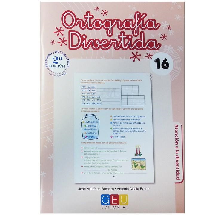 Ortografía divertida 16 | 9788499155494 | Martínez , José/Alcalá, Antonio | Librería Castillón - Comprar libros online Aragón, Barbastro