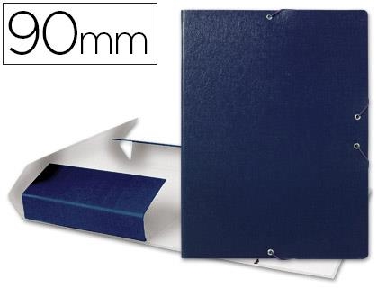 Carpeta proyectos liderpapel folio lomo 90mm carton gofrado azul 37355 | 8423473373556 | Librería Castillón - Comprar libros online Aragón, Barbastro