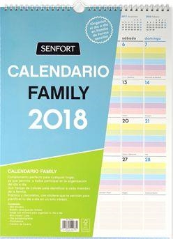CALENDARIO 2018 SENFORT 34x57 FAMILY 50028 | 8412885129882 | Librería Castillón - Comprar libros online Aragón, Barbastro