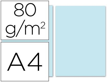 PAPEL A4 80GR 100H COLOR AZUL CELESTE 28253 | 8423473282537 | Librería Castillón - Comprar libros online Aragón, Barbastro
