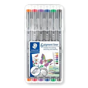 ESTUCHE 6 ROTULADORES PIGMENT LINER 0.5MM EN COLORES 30805SSB6 | 4007817036761 | Librería Castillón - Comprar libros online Aragón, Barbastro