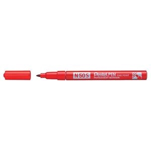 ROTULADOR MARCADOR PENTEL N50S ROJO PERMANENTE PUNTA FINA | 884851030108 | Librería Castillón - Comprar libros online Aragón, Barbastro