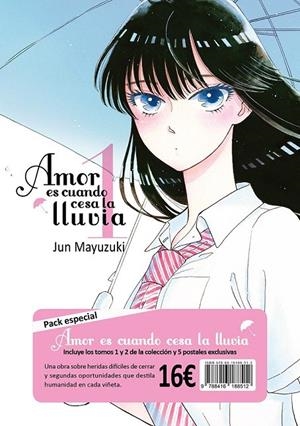 Amor es cuando cesa la lluvia, vol. 1 y 2 | 9788416188512 | Jun Mayuzuki | Librería Castillón - Comprar libros online Aragón, Barbastro
