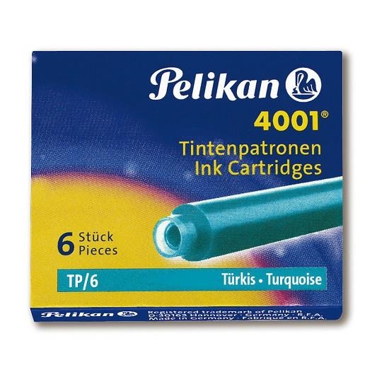 TINTA PARA PLUMAS TURQUESA - CAJA 6 CARTUCHOS | 4012700301703 | Librería Castillón - Comprar libros online Aragón, Barbastro