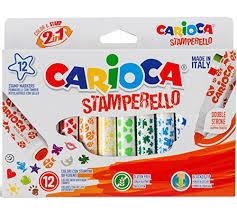 CAJA 12 ROTULADORES CARIOCA STAMPERELLO RO42240 | 8003511422400 | Librería Castillón - Comprar libros online Aragón, Barbastro