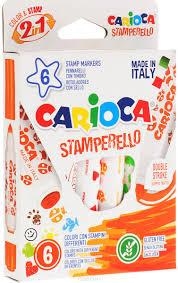 CAJA 6 ROTULADORES CARIOCA STAMPERELLO RO42279 | 8003511422790 | Librería Castillón - Comprar libros online Aragón, Barbastro