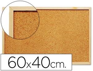 Pizarra corcho q-connect 60x40 cm marco de madera KF03566 | 5705831035669 | Librería Castillón - Comprar libros online Aragón, Barbastro