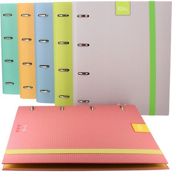 CARPETA ANILLAS CARPEBOOK A4 4 ANILLAS CON GOMA KURU VERDE CLARO 88102120 | 8413623811984 | Librería Castillón - Comprar libros online Aragón, Barbastro