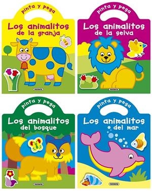 Pinta y pega los animalitos (4 títulos) | 9788467762310 | Susaeta, Equipo | Librería Castillón - Comprar libros online Aragón, Barbastro