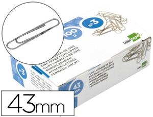 Clips liderpapel n. 3 labiados 43 mm caja de 100 unidades | 8423473828827 | Librería Castillón - Comprar libros online Aragón, Barbastro