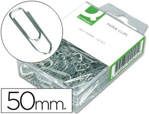 Clips niquelados q-connect nº4 50 mm caja de 100 | 5706002016777 | Librería Castillón - Comprar libros online Aragón, Barbastro