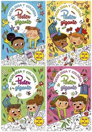 Despliega y colorea póster gigante -4 títulos | 9788467760934 | Susaeta, Equipo | Librería Castillón - Comprar libros online Aragón, Barbastro