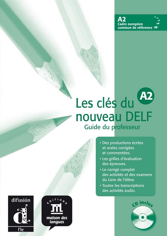 Les clés du nouveau DELF A2. Guide pédagogique + CD | 9788484433552 | Godard, Emmanuel/Liria, Philippe/Sigé, Jean-Paul | Librería Castillón - Comprar libros online Aragón, Barbastro