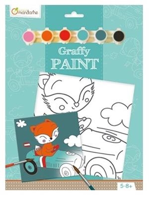 GRAFFY PAINT LIENZO + 1 PINCEL + 6 PINTURAS ZORRO | 3609510530167 | Librería Castillón - Comprar libros online Aragón, Barbastro
