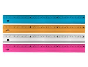 REGLA METÁLICA Q-CONNECT ALUMINIO 30 CM | 5705831002869 | Librería Castillón - Comprar libros online Aragón, Barbastro