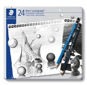 CAJA METÁLICA 24 LAPICEROS MARS LUMOGRAFPH  | 4007817028056 | Librería Castillón - Comprar libros online Aragón, Barbastro