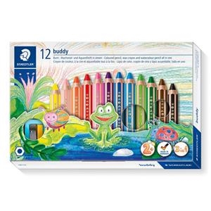 LÁPICES STAEDTLER BUDDY CAJA 12 COLORES + SACAPUNTAS | 4007817029190 | Librería Castillón - Comprar libros online Aragón, Barbastro