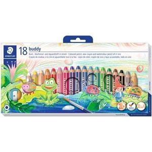 LÁPICES STAEDTLER BUDDY CAJA 18 COLORES + SACAPUNTAS | 4007817029206 | Librería Castillón - Comprar libros online Aragón, Barbastro