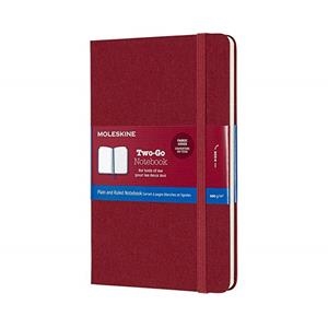 MOLESLKINE TWO-GO NOTEBOOK LIBRETA LISO Y RAYADO 1 LINEA ROJO ARANDANO | 8058647620183 | MOLESKINE | Librería Castillón - Comprar libros online Aragón, Barbastro