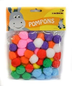 POMPONES COLORES SURTIDOS 50UN 25MM DIAMETRO | 4051632100428 | Librería Castillón - Comprar libros online Aragón, Barbastro