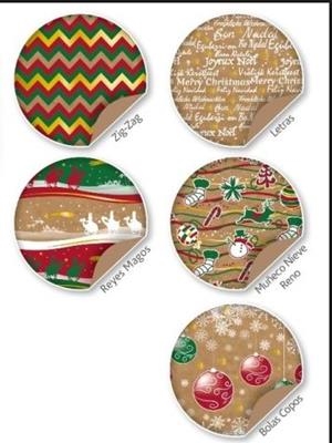 ROLLO PAPEL KRAFT DECORADO NAVIDAD 1 X 2 METROS (MODELOS SURTIDOS) | 8427973112813 | Librería Castillón - Comprar libros online Aragón, Barbastro