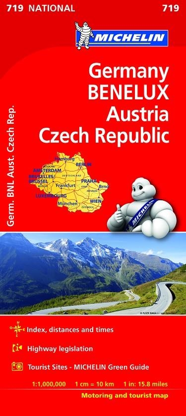 Mapa National Alemania BENELUX Austria Rep. Checa | 9782067219854 | VV.AA. | Librería Castillón - Comprar libros online Aragón, Barbastro