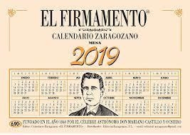 CALENDARIO ZARAGOZANO MESA 2024 - EL FIRMAMENTO | 9772605323303 | Librería Castillón - Comprar libros online Aragón, Barbastro
