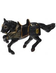 FIGURA PAPO CABALLO ALZADO NEGRO CON ARMADURA | 3465000392765 | Librería Castillón - Comprar libros online Aragón, Barbastro