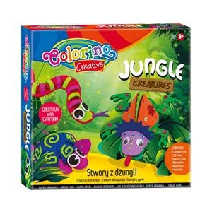 JUNGLE CREATURES - FOAM ANIMALS SET - COLORINO CREATIVE | 5907620136766 | Librería Castillón - Comprar libros online Aragón, Barbastro