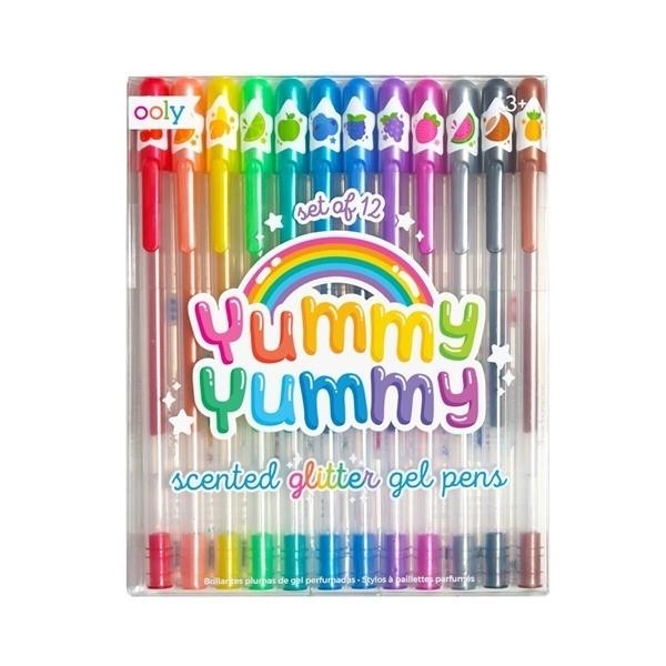 YUMMY YUMMY SCENTED GLITTER GEL PENS 12 ROTULADOR CON PURPURINA Y OLOR | 810078031703 | Librería Castillón - Comprar libros online Aragón, Barbastro