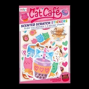 SCENTED SCRATCH STICKERS - CAT CAFÉ - PEGATINAS CON OLOR 120042 | 810078031567 | Librería Castillón - Comprar libros online Aragón, Barbastro