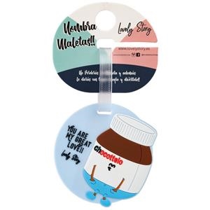 IDENTIFICADOR DE MALETAS CON DISEÑO CHOCOTTELO Y MENSAJE: YOU ARE MY GREAT LOVE!! | 8435458008148 | LOVELY STORY | Librería Castillón - Comprar libros online Aragón, Barbastro