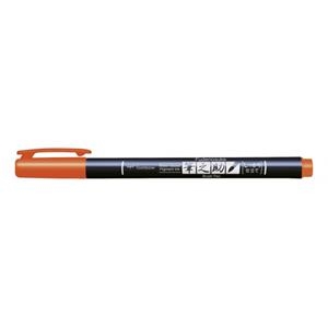 ROTULADOR TOMBOW FUDENOSUKE  BRUSH PEN BASE AGUA PUNTA BLANDA NARANJA | 4901991647914 | Librería Castillón - Comprar libros online Aragón, Barbastro