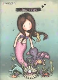 PINTA Y PEGA GORJUSS - SIRENA | 9788427871243 | VV.AA. | Librería Castillón - Comprar libros online Aragón, Barbastro