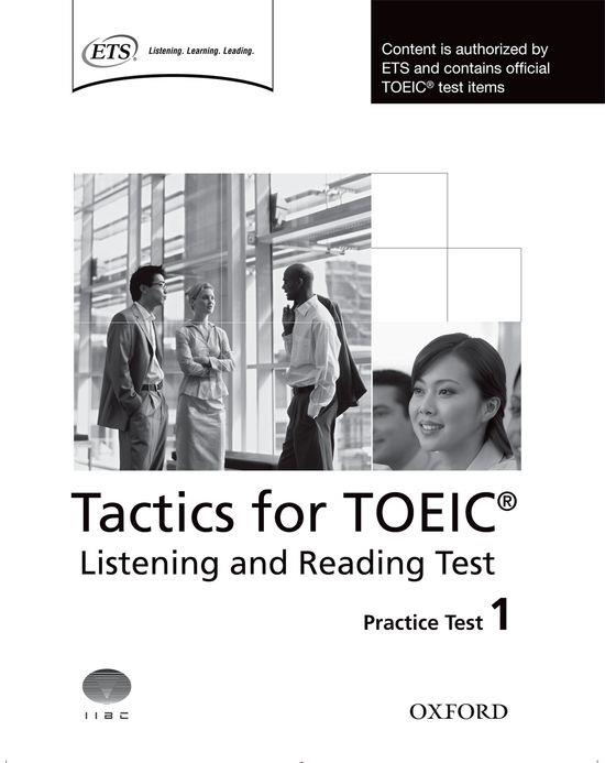 (16).TACTICS FOR TOEIC: LISTENING & READING TEST 1 | 9780194529556 | Librería Castillón - Comprar libros online Aragón, Barbastro