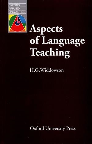 ASPECTS OF LANGUAGE TEACHING | 9780194371285 | Librería Castillón - Comprar libros online Aragón, Barbastro