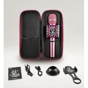 MICROFONO KARAOKE LA VOZ NEGRO Y ROSA | 8436540430298 | Librería Castillón - Comprar libros online Aragón, Barbastro