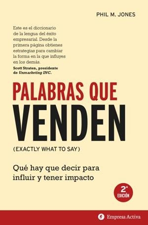 Palabras que venden | 9788416997176 | Jones, Phil. M. | Librería Castillón - Comprar libros online Aragón, Barbastro